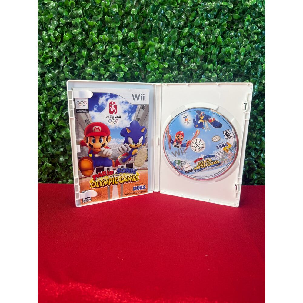 Mario & Sonic at the Olympic Games (Nintendo Wii, 2007) Disc & Manual - NO COVER